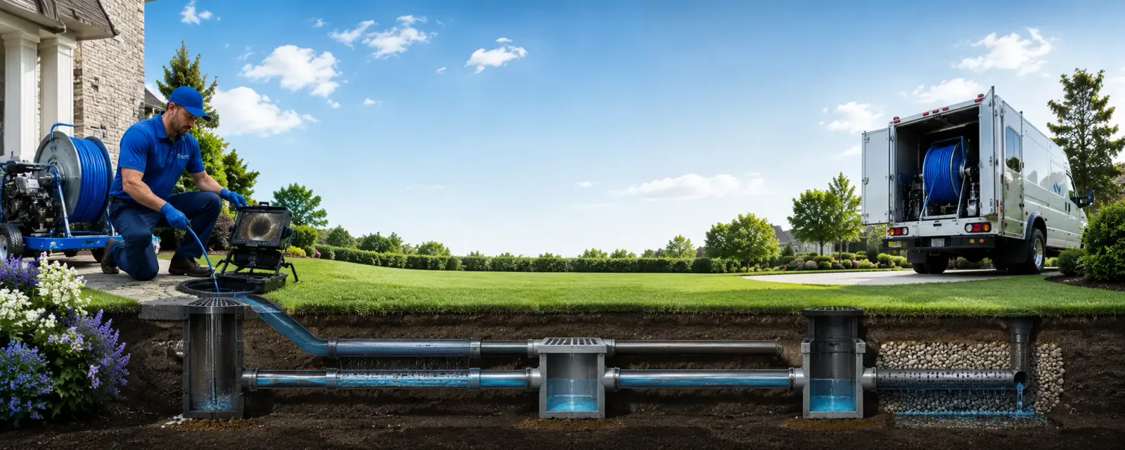 Outdoor drain cleaning information for Gilbertville, IA